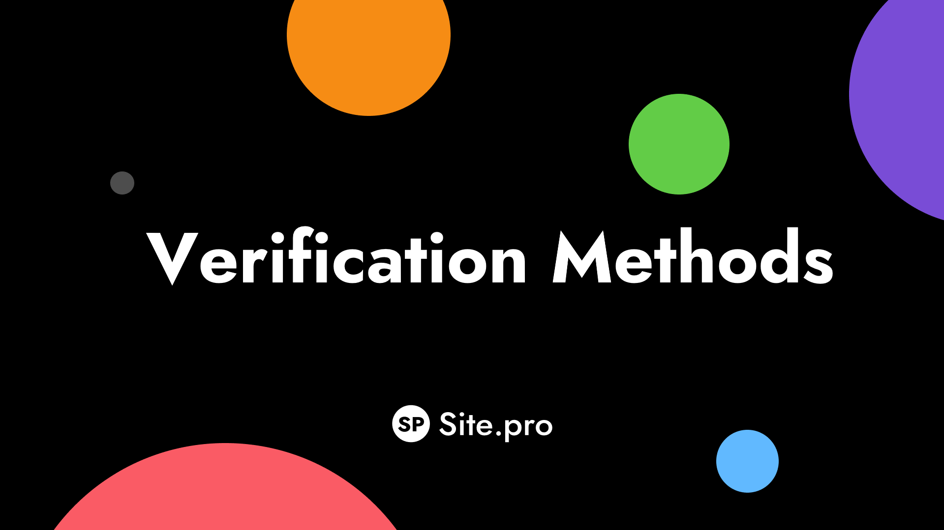 Verification Methods